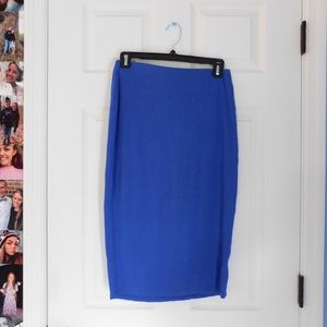 old navy blue pencil skirt